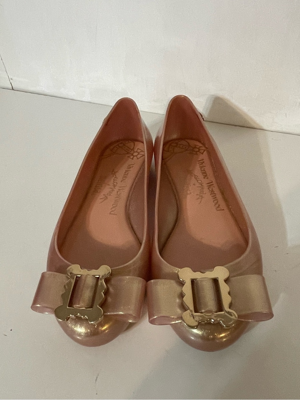 Melissa VW Flats in Rose Gold